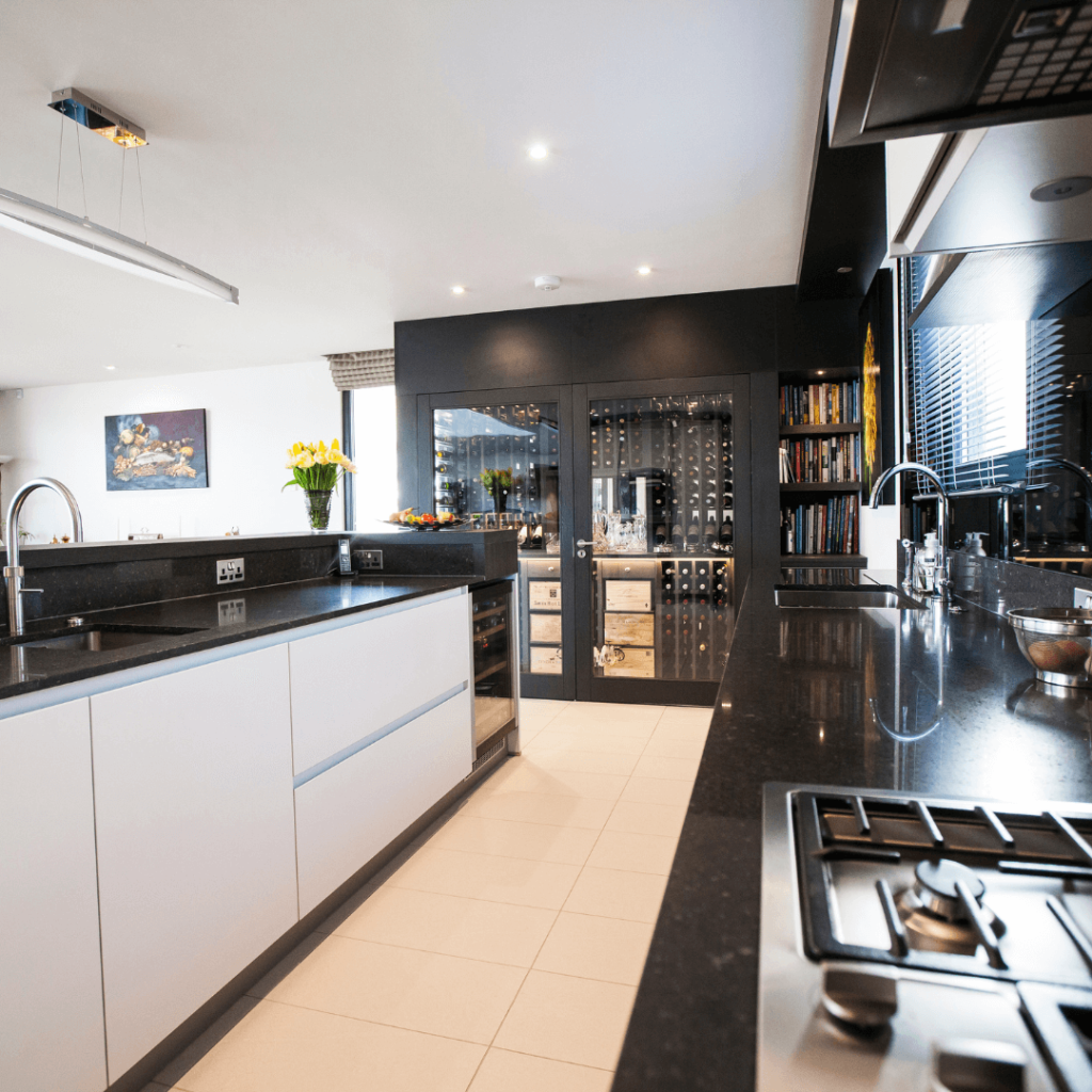 a custom made wine wall