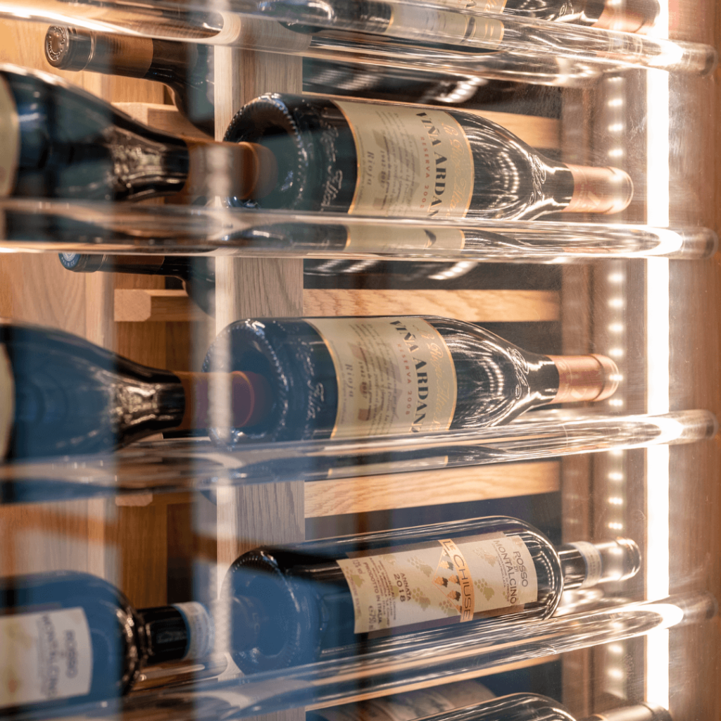 acrylic glass wine rack