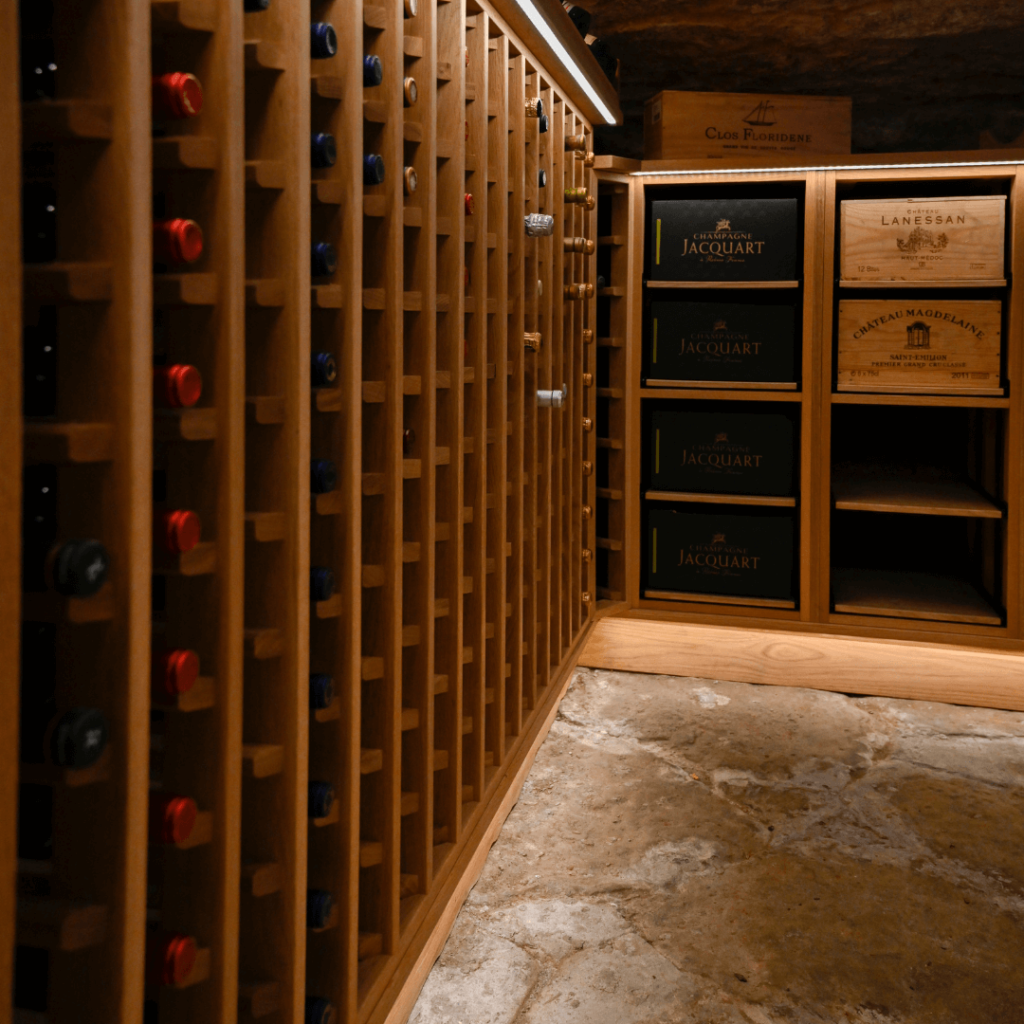 basement wine cellar racking