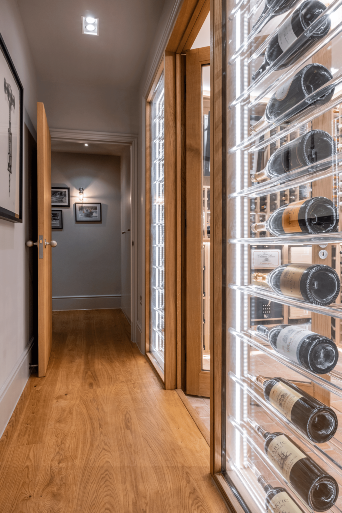 basement wine storage designers