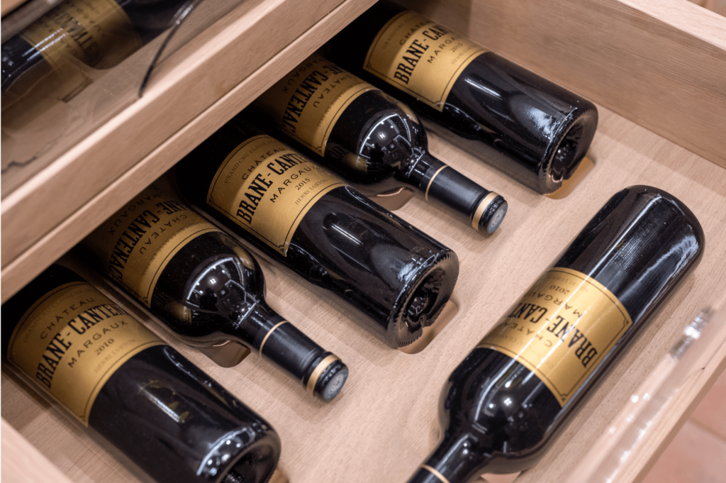 custom made wine storage draws