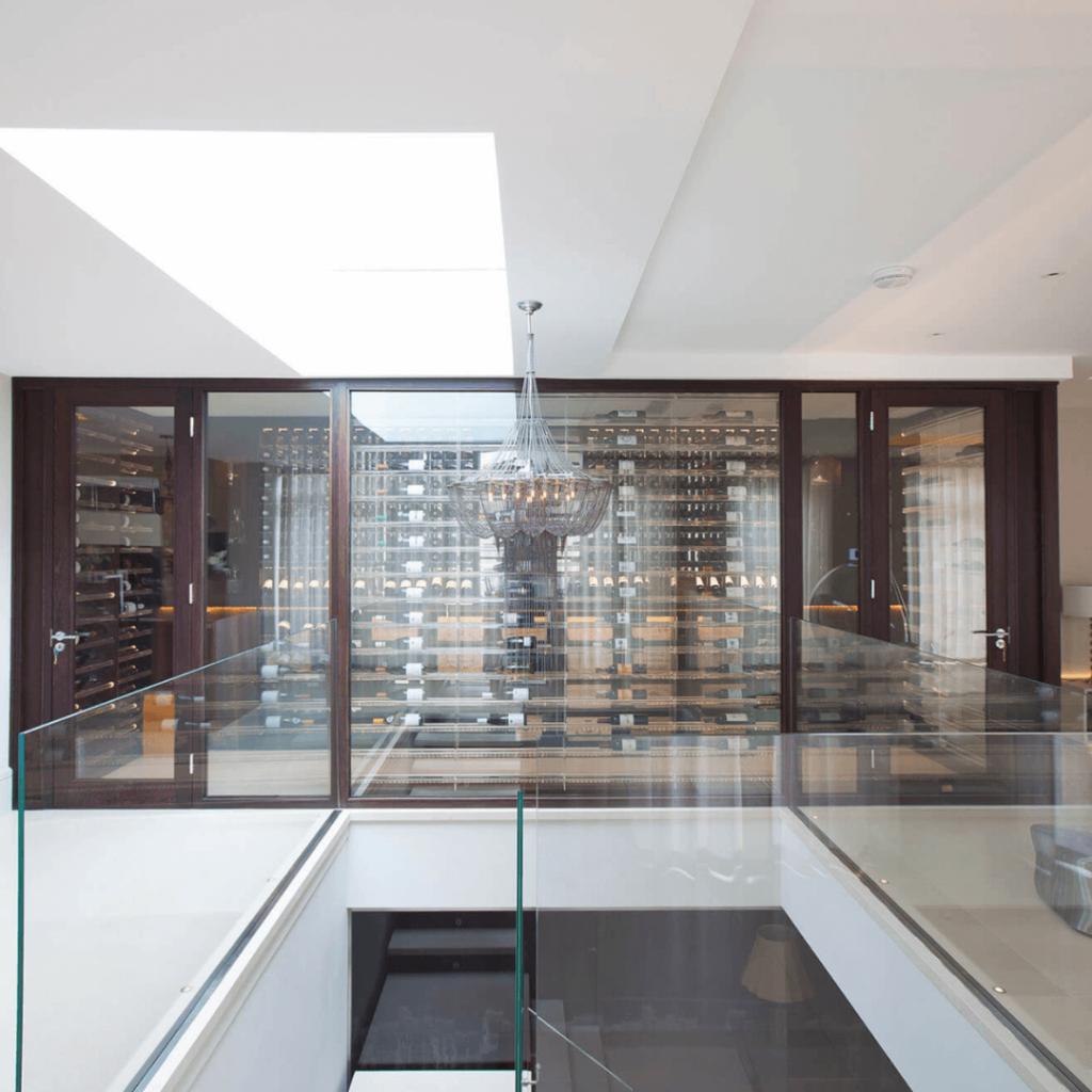 custom made wine wall