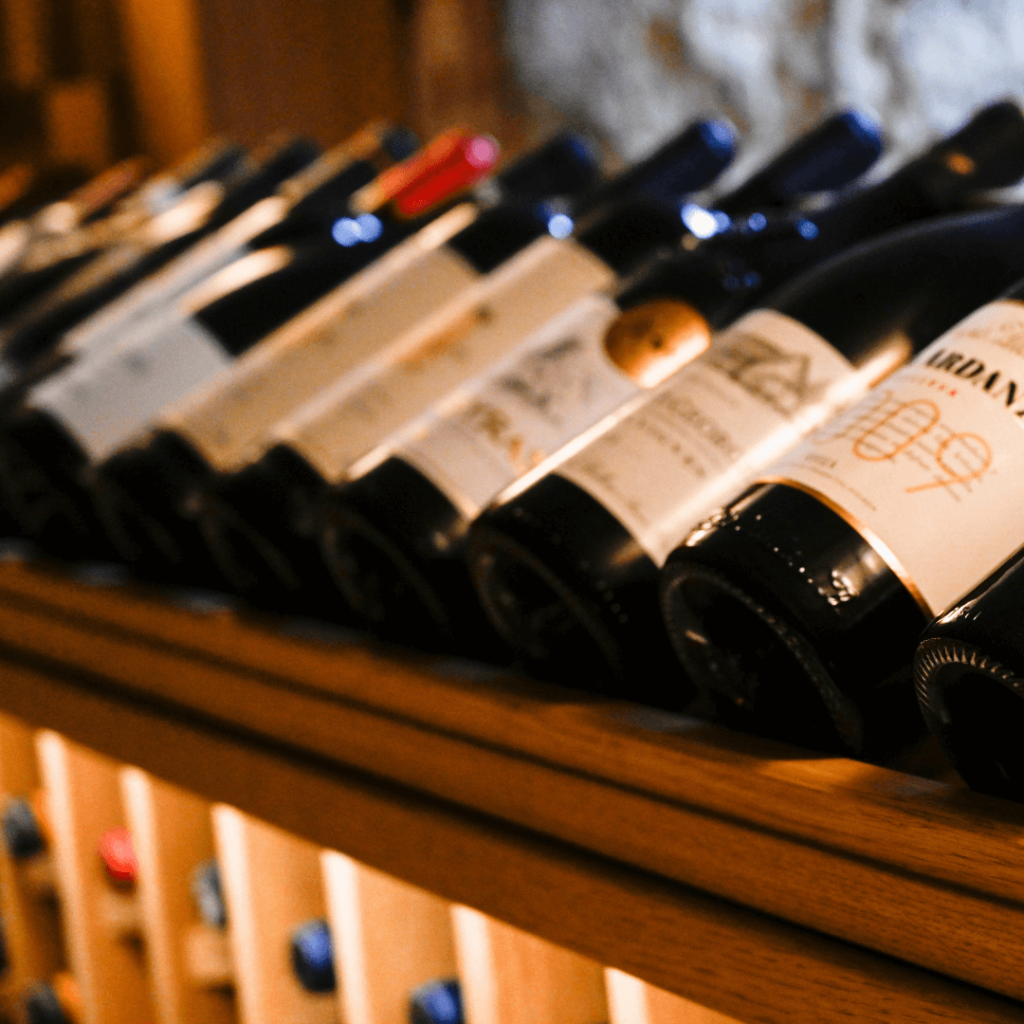 sorrells custom tilted wine racks