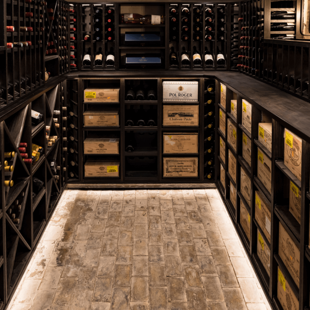 wenge wine wall