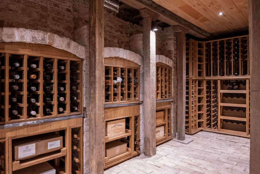 coves within the basement of a listed building