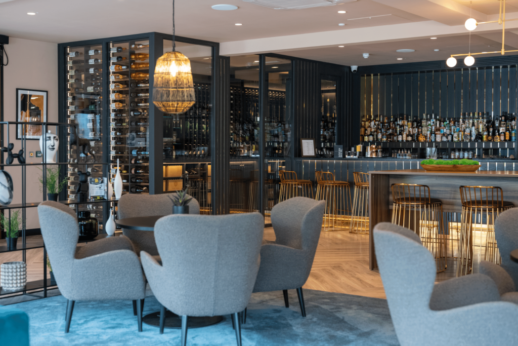lounge area with the Sopers House wine bar in the background